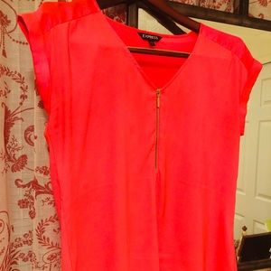 Express tops 2x1 pink and purple size L